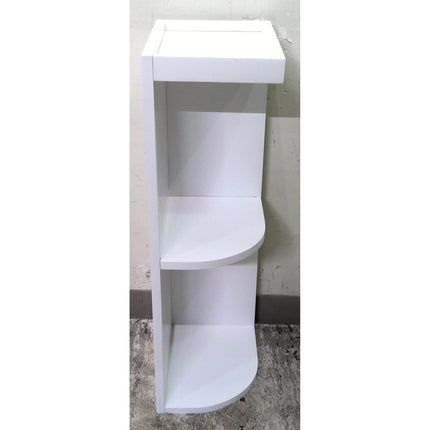 9" Shaker White RTA Solid Wood Wall End Open Shelf suitable for Kitchen Living Room