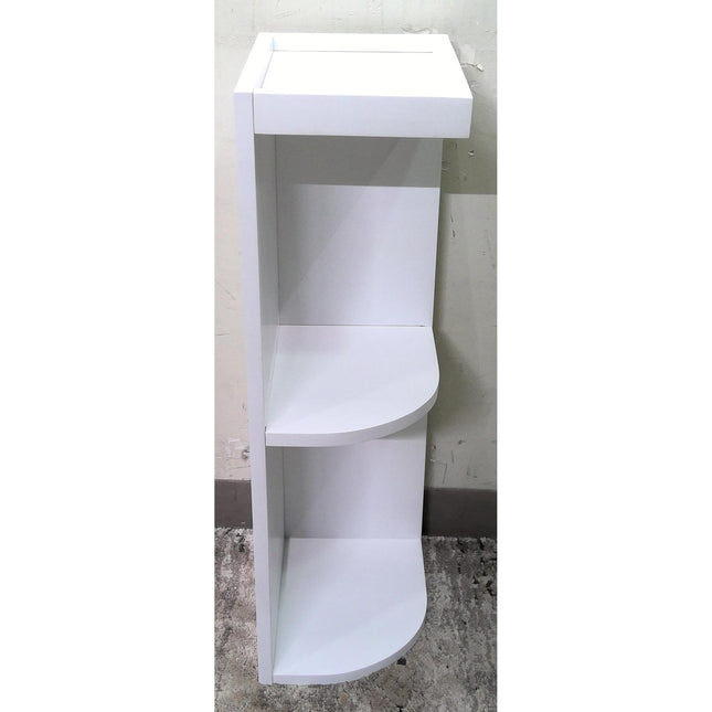 9" Shaker White RTA Solid Wood Wall End Open Shelf suitable for Kitchen Living Room