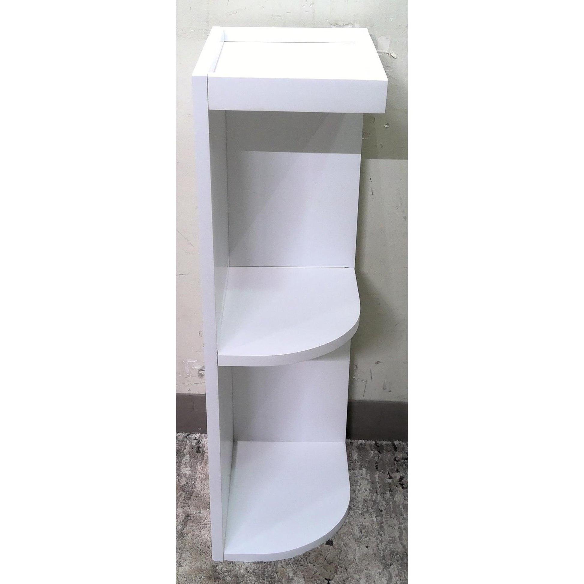 9" Shaker White RTA Solid Wood Wall End Open Shelf suitable for Kitchen Living Room