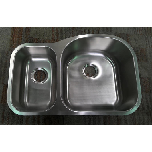 31.5" Double Bowl Stainless Steel Undermount Sink