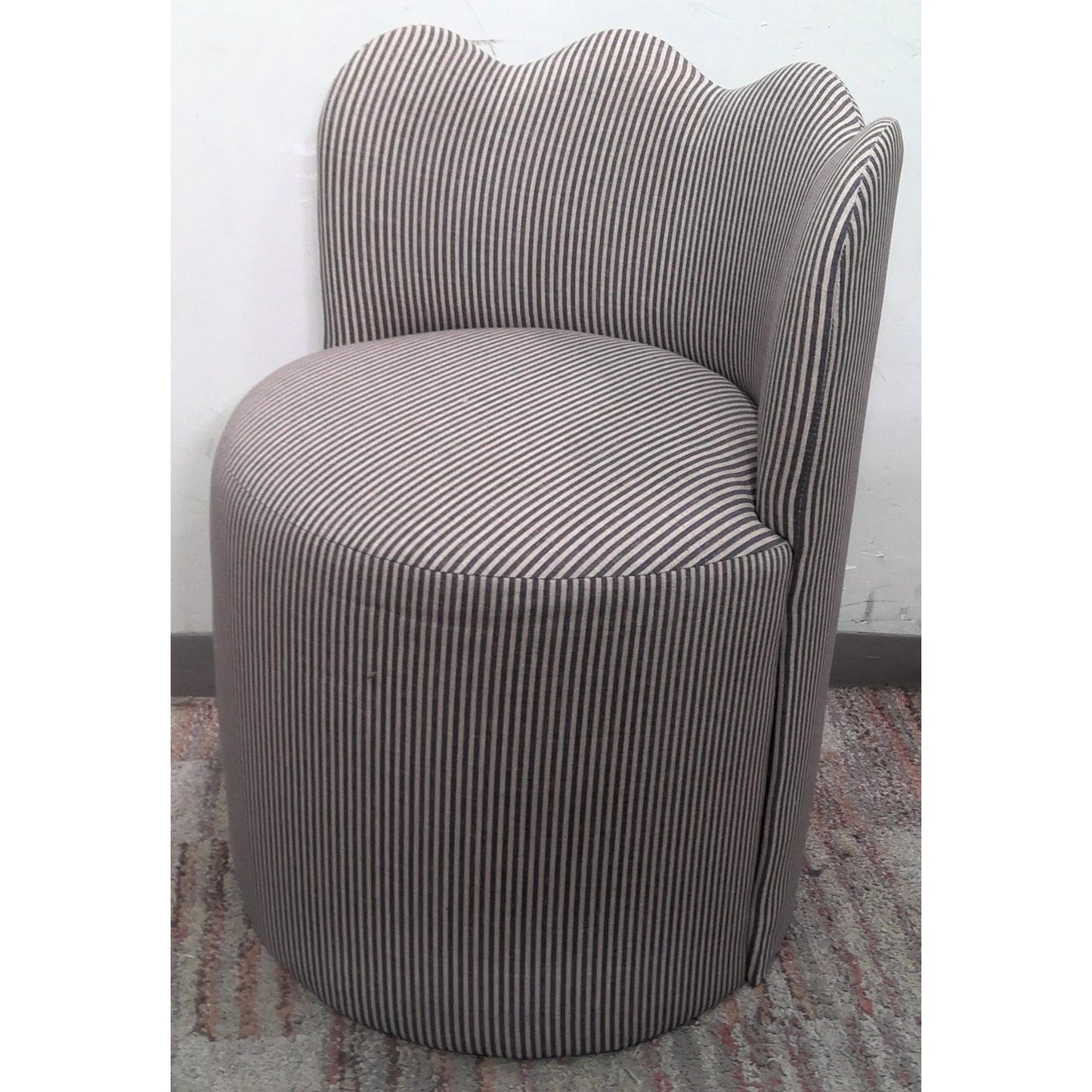 Striped Barrel Chair