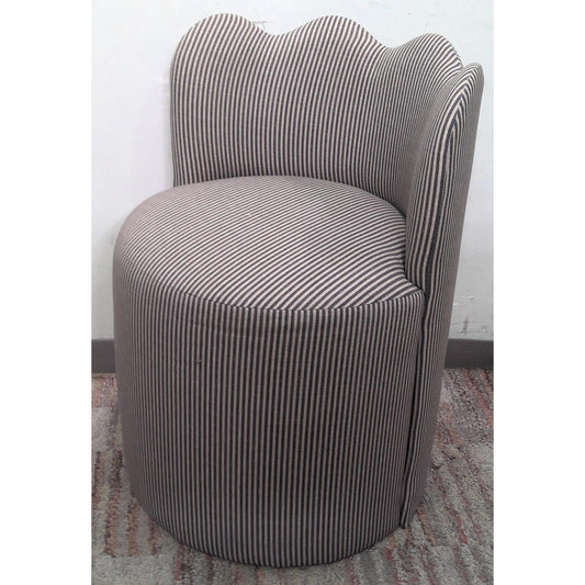 Striped Barrel Chair