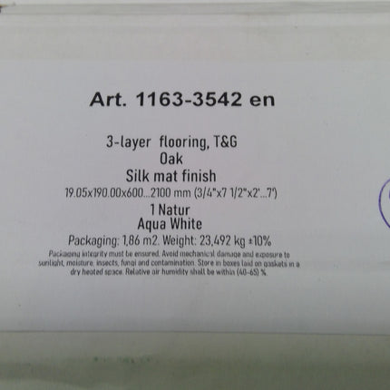 20 Square Feet of Oak Engineered Wood Flooring (1 Box)