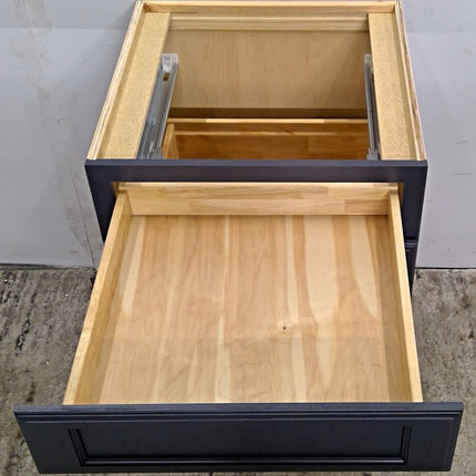 24" Blue 3-Drawer Base Cabinet