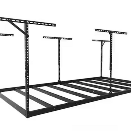 48" x 96" Black Heavy Duty Overhead Garage Storage Rack (Frame Only)