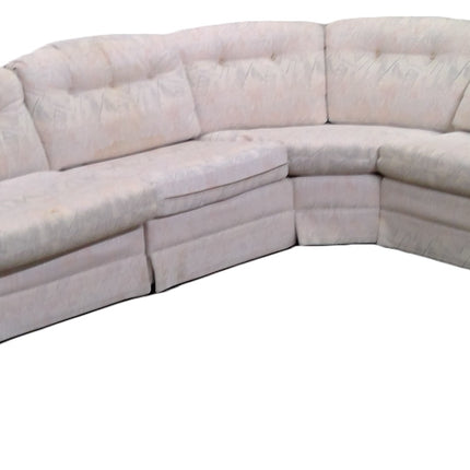 4-Piece L-Shaped Multicolor Pattern Sectional Sofa
