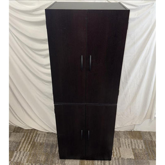 Dark Wood Storage Cabinet
