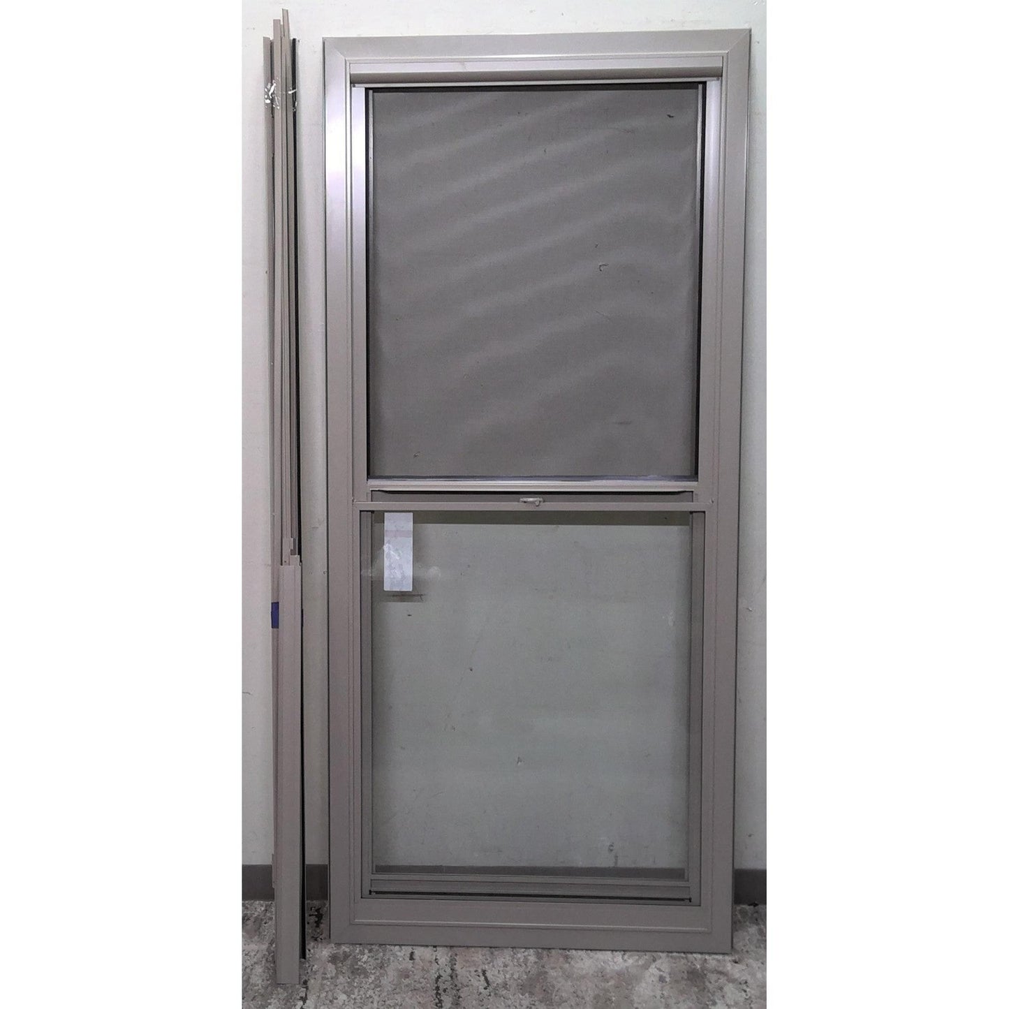 35" x 78.5" Storm Door with Retractable Screen