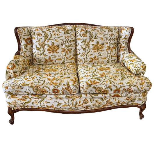 Two Seat Vintage Floral Sofa