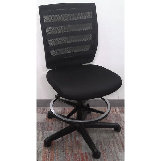 Black Armless Office Chair