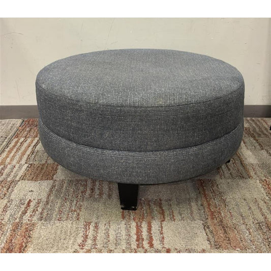 Blue Crircle Ottoman