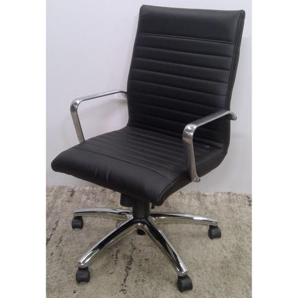 Black and Chrome Office Chair