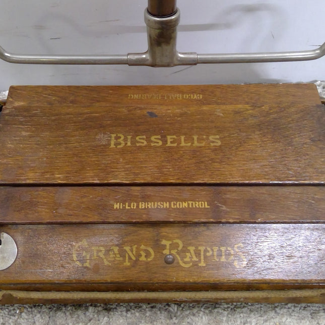 Antique Bissel's Grand Rapids Wood Carpet Sweeper