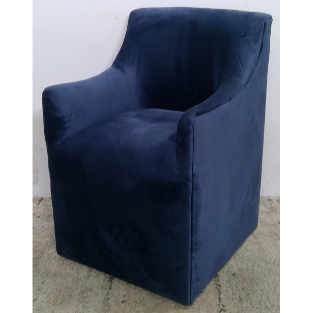Blue Rolling Armchair