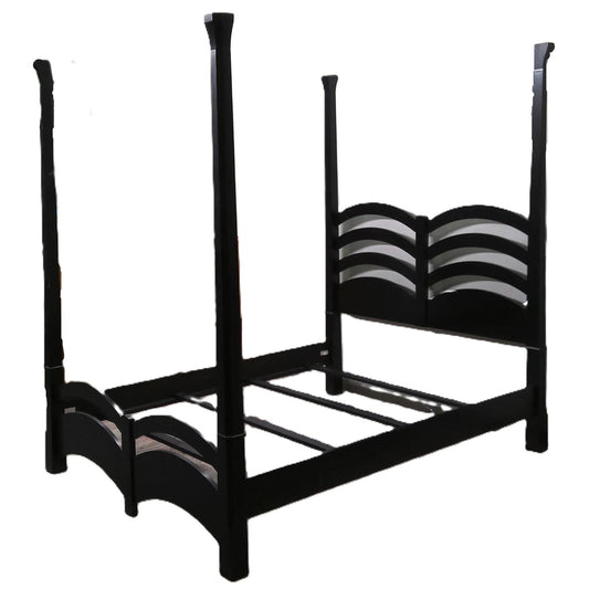 Black Queen Wood Bed Frame