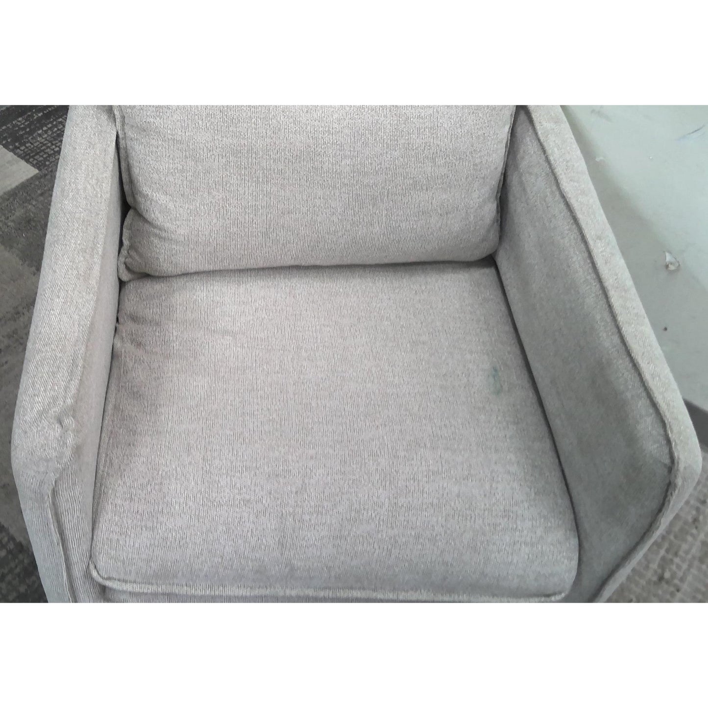 Gray Slouchy Lounge Chair