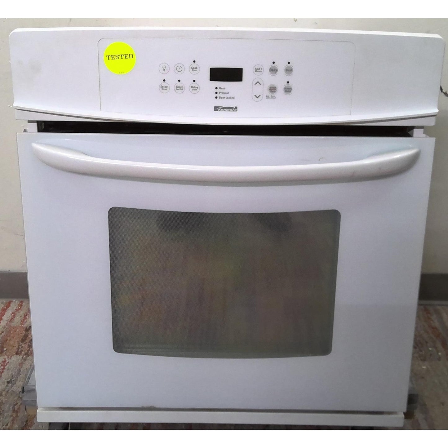 White 27" Kenmore Electric Wall Oven