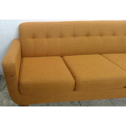 86" Orange Sofa