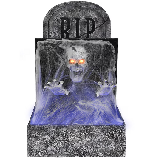 3-ft Pop Up Skeleton in Tombstone Motion Activated Lighted Animatronic