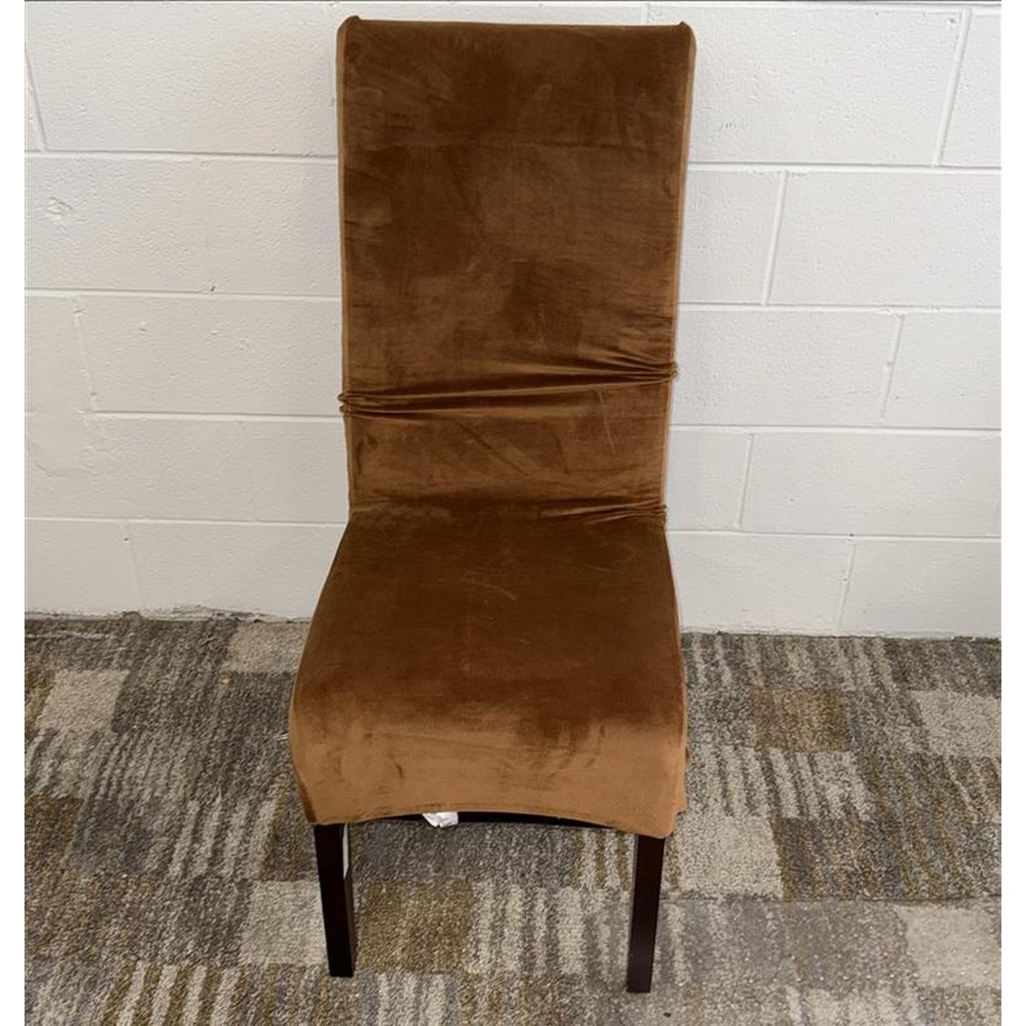 Brown Dinning Chair With Velvet Cover