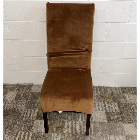 Brown Velvet Dining Chair