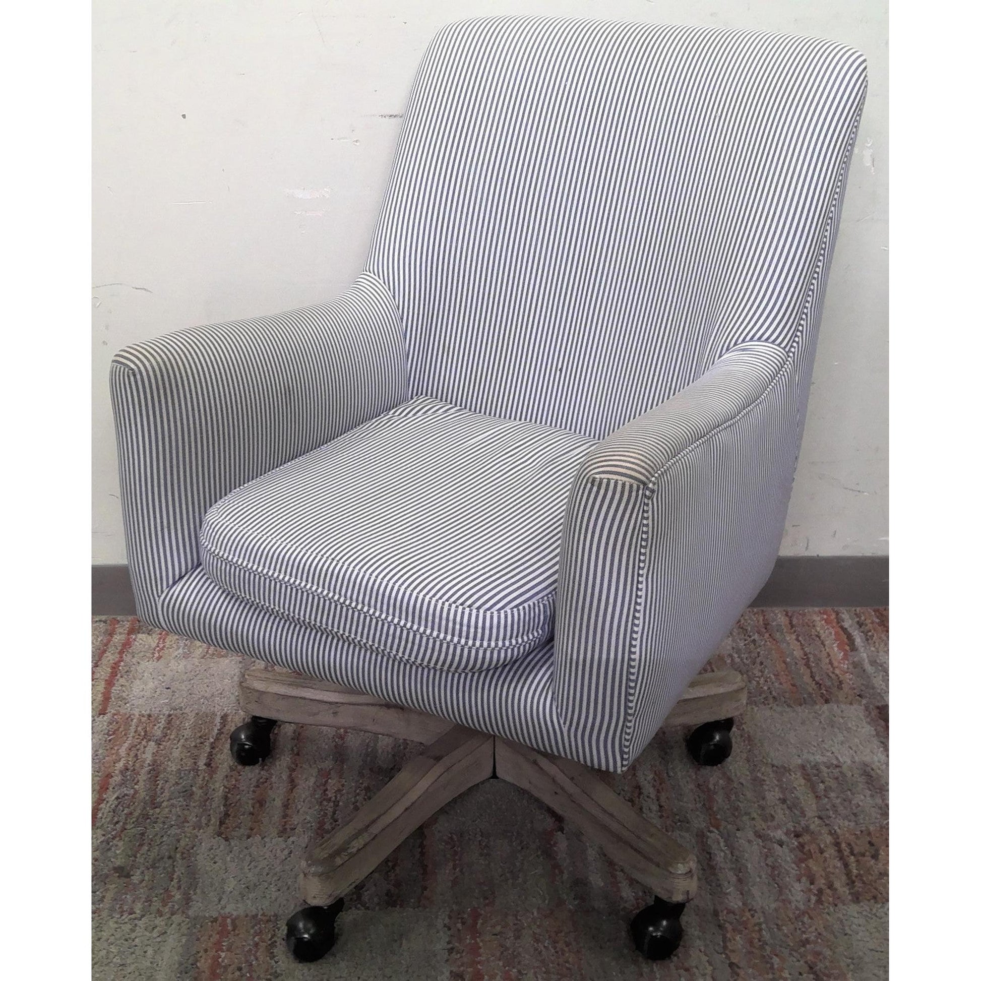 Striped Stuffed Office Chair