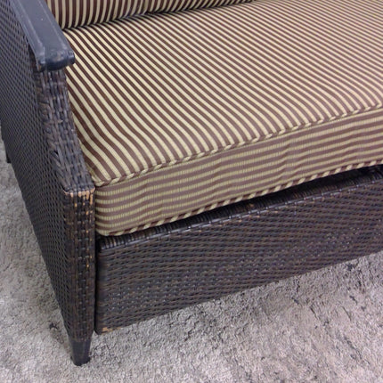 49" Outdoor Wicker Loveseat