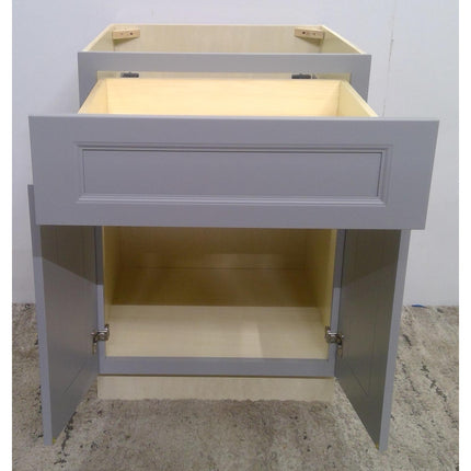 24" Gray 1-Drawer Plywood Base Cabinet (Added 07/31/2026)