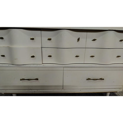 52" White Wood Dresser