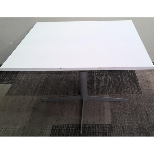 41" White Square Table