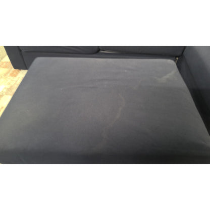 Blue Sectional Sofa with Ottoman