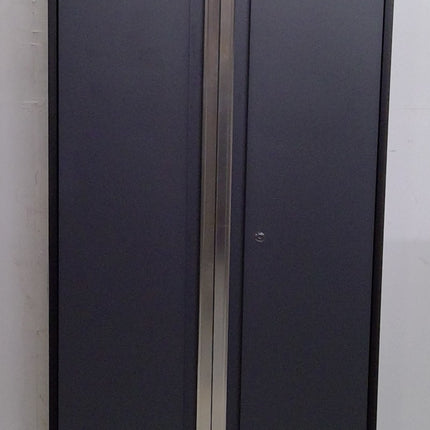 30" Black and Gray Steel Cabinet