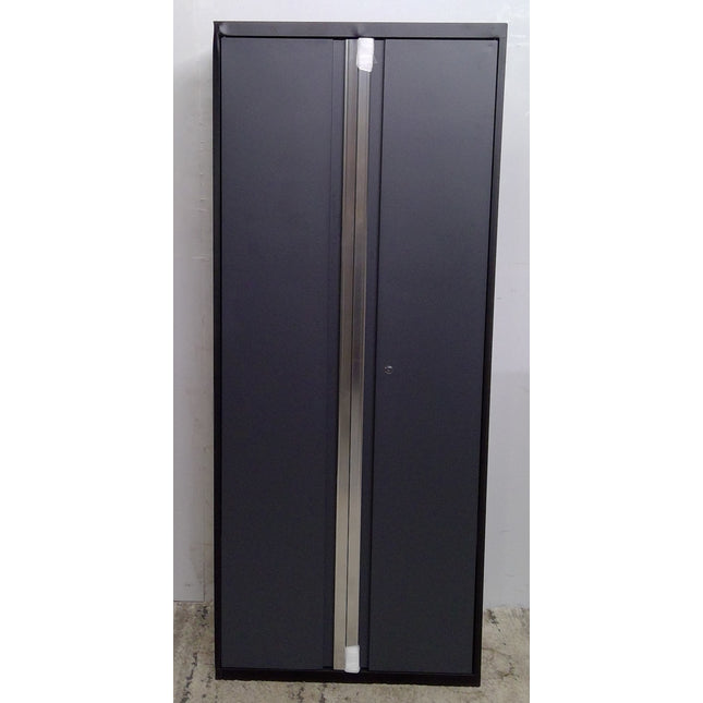 30" Black and Gray Steel Cabinet