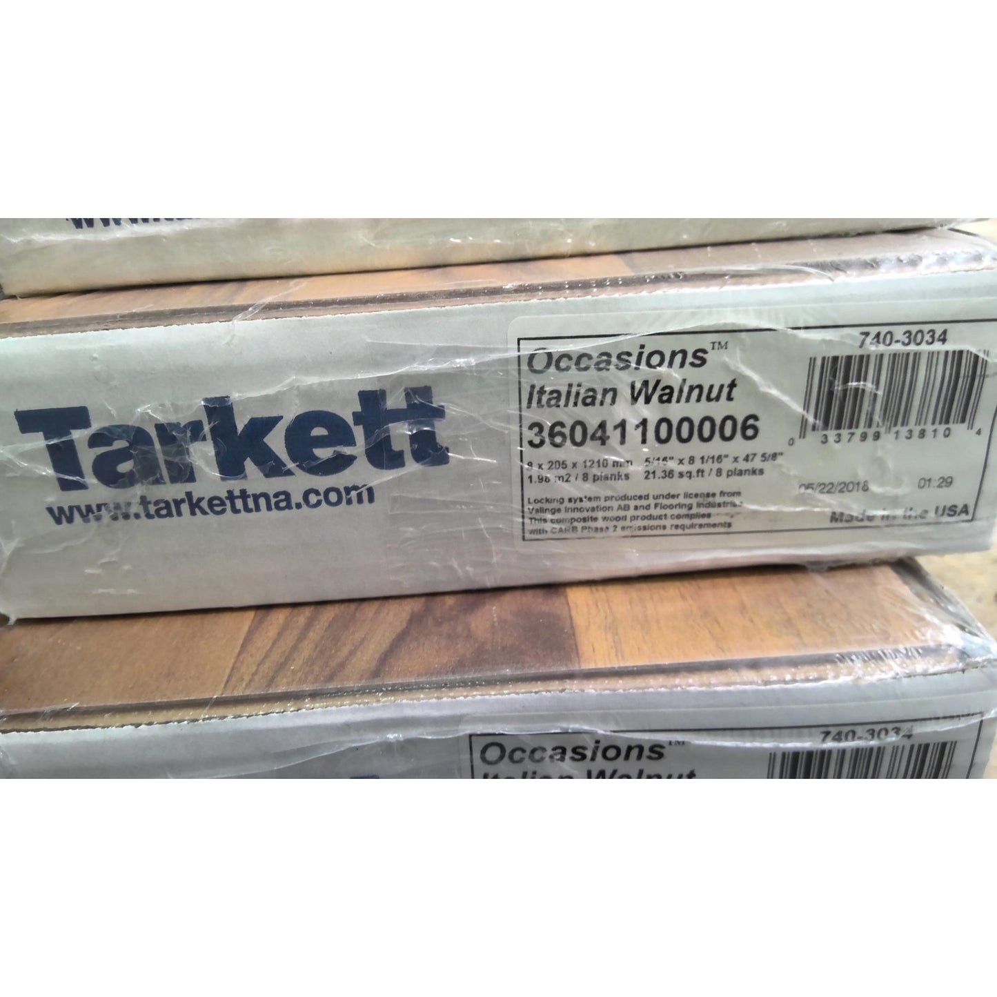 170 Square Feet of Italian Walnut Laminate Flooring (8 Boxes)