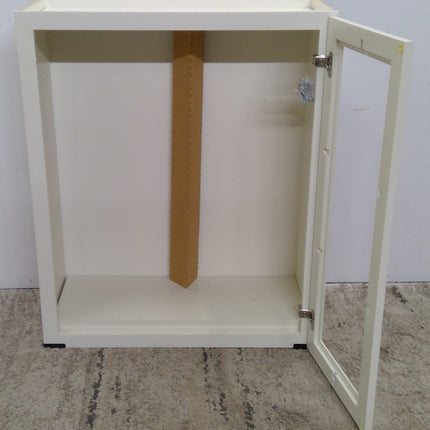 30" x 36" White Plywood Upper Cabinet (Missing Door)