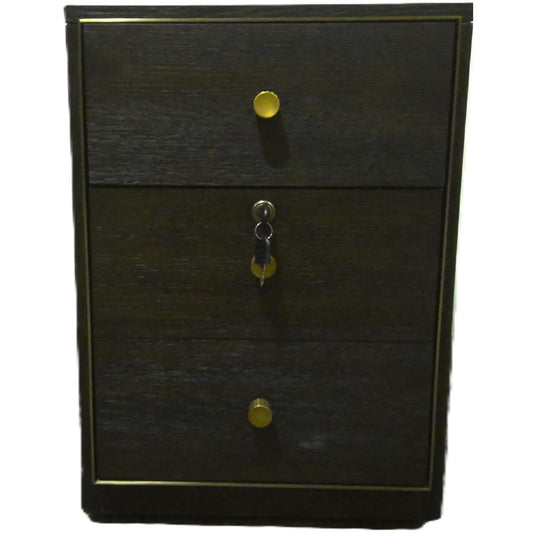 2-Drawer Midnight Brown File Cabinet