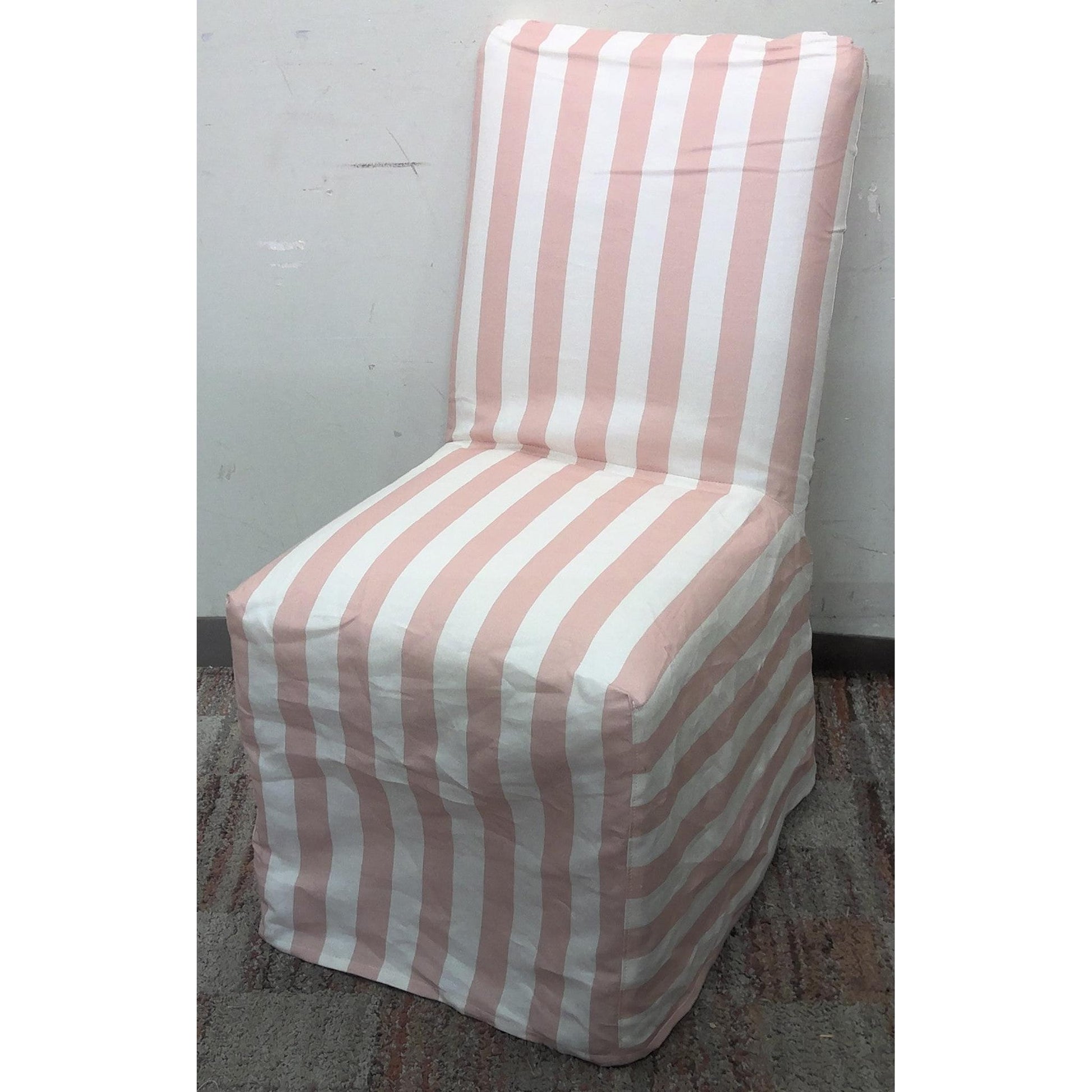 Pink Striped Dining Chair