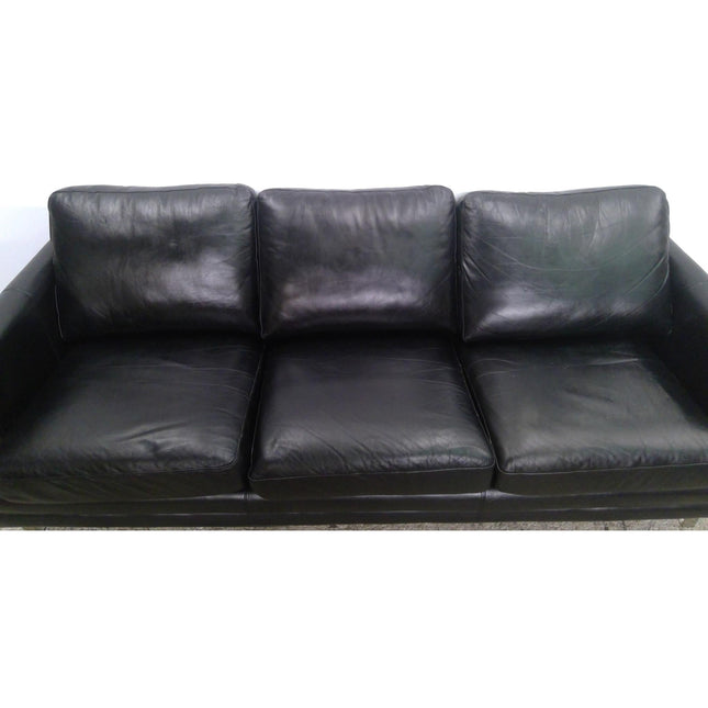 86" Black Sofa