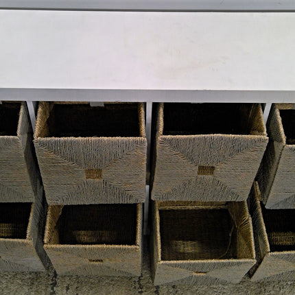 White 8-Cube Shelving Unit