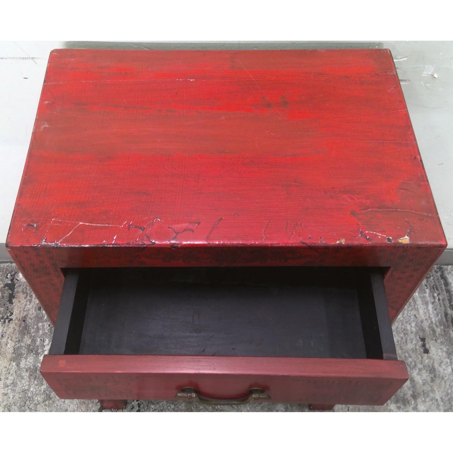 Red Decorative Cabinet