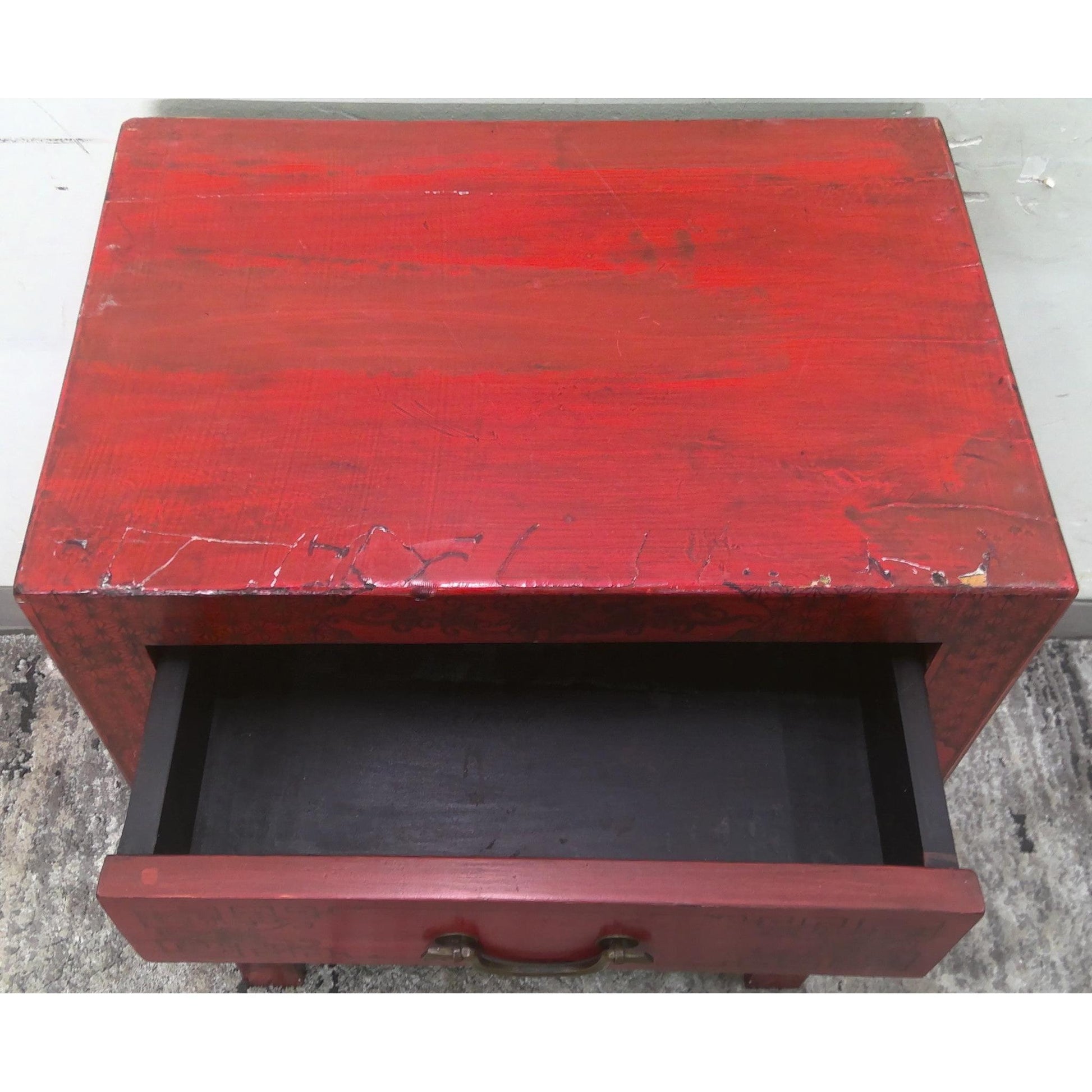 Red Decorative Cabinet