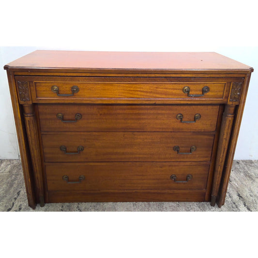 43" Wood Dresser with Pullout Desk Top