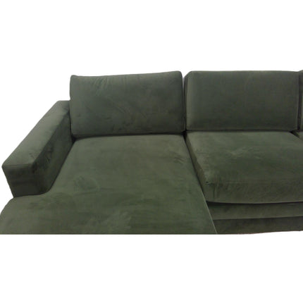 118" Velvet Hale Fir Green 2-Piece Sectional Storage Sleeper Sofa (Added 08/01/2026)