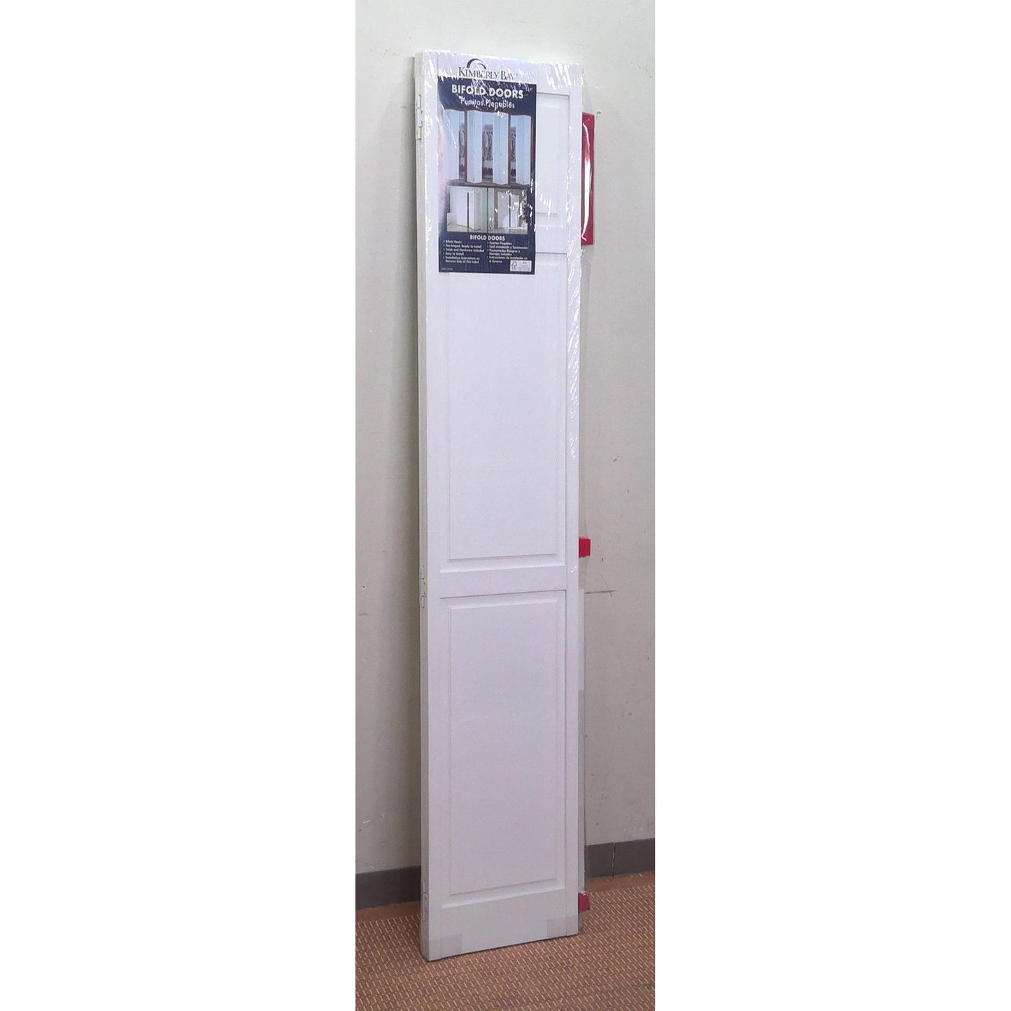 30" x 80" White 6-Panel Solid Core Wood Interior Closet Bi-Fold Door