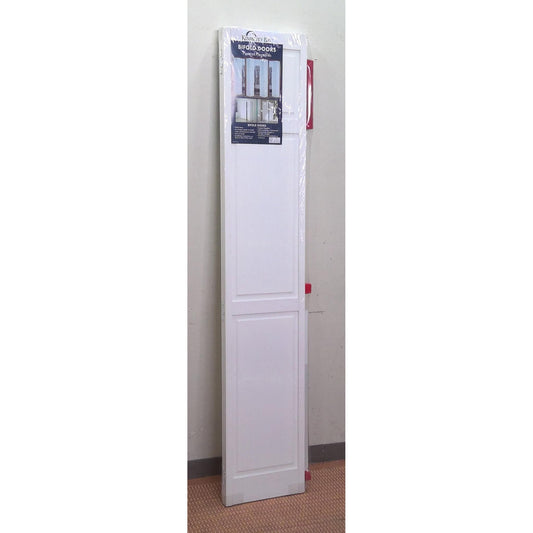 30" x 80" White 6-Panel Solid Core Wood Interior Closet Bi-Fold Door