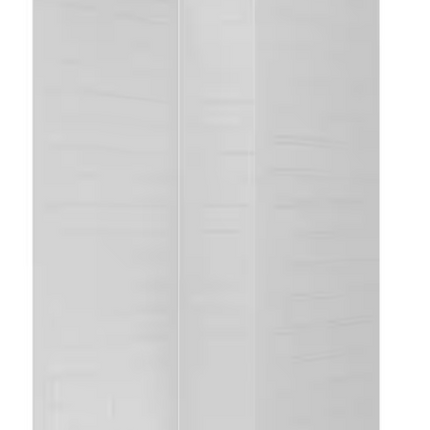 36"L x 36"W x 76"H 3-Piece Glue-Up Alcove Shower Wall Surround in White Tile Finish