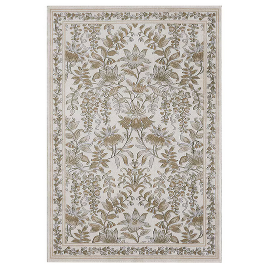 Savoy 6 x 9 (ft) Beige Floral Oriental Rug