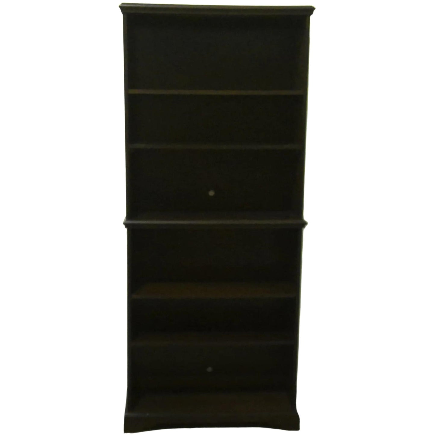 85" Espresso 2-Piece Bookcase
