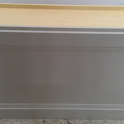 30" x 15" Gray Upper Cabinet with Flip Up Door