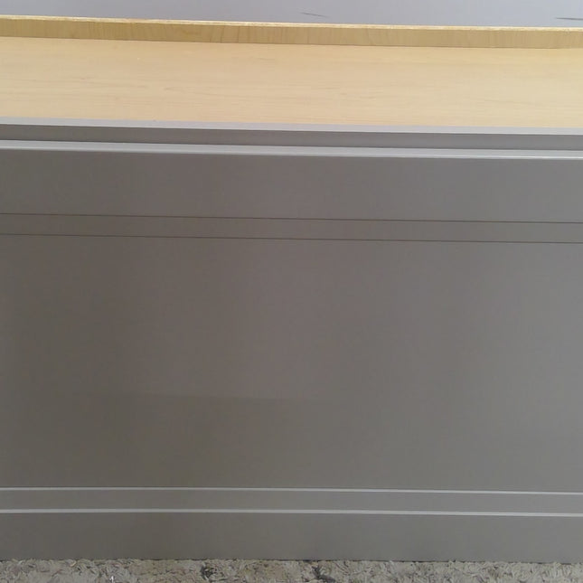 30" x 15" Gray Upper Cabinet with Flip Up Door